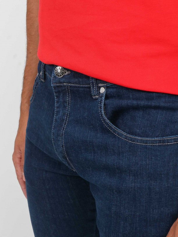 Cotton slim fit jeans