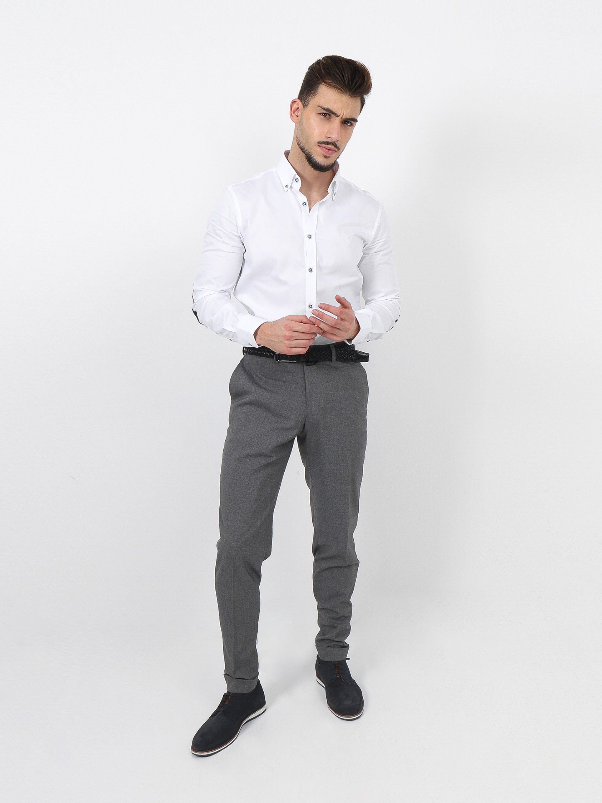 Pantalones clásicos regular fit