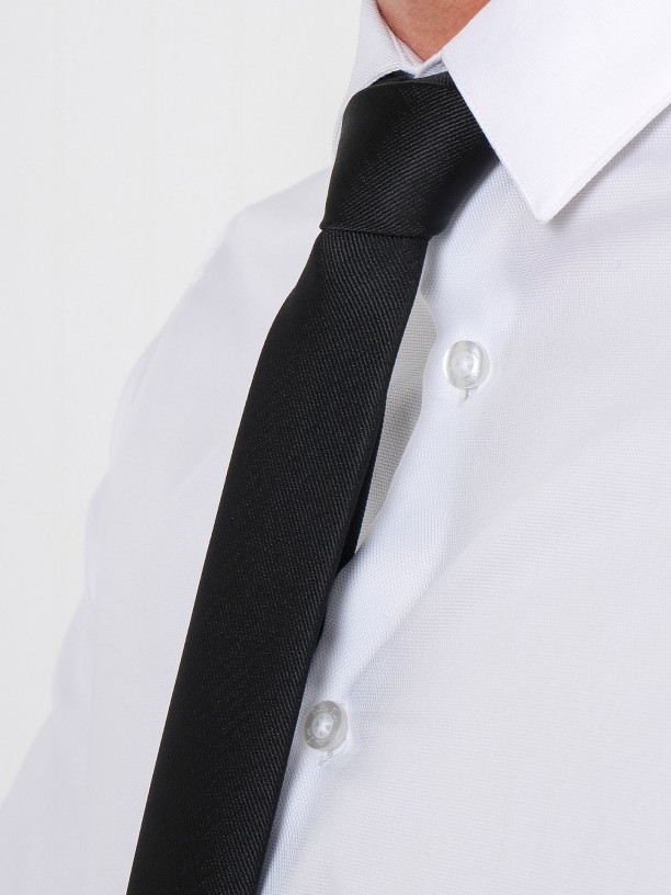 Camisa clásica slim fit micro estructura Camisa clásica slim fit micro estructura
