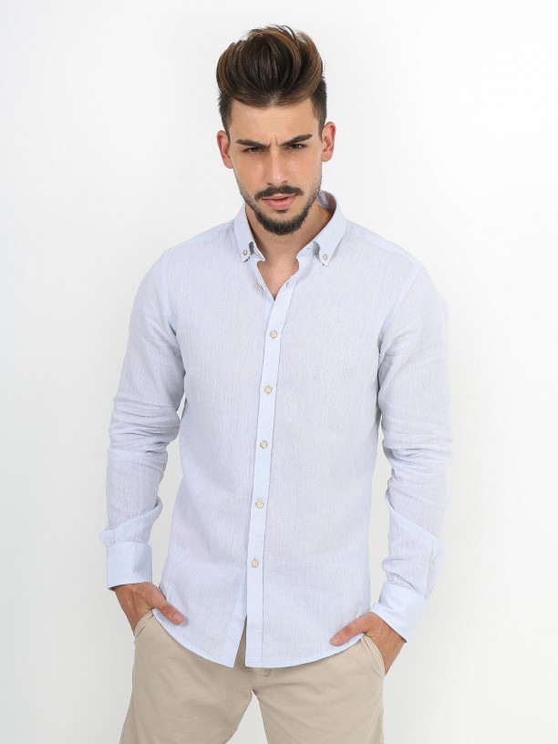 Relaxed fit linen cotton shirt Relaxed fit linen cotton shirt