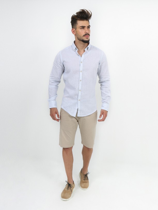 Relaxed fit linen cotton shirt Relaxed fit linen cotton shirt