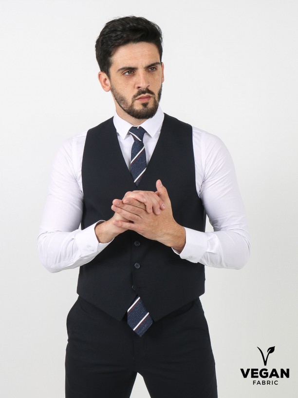 Vegan fabric elegant waistcoat