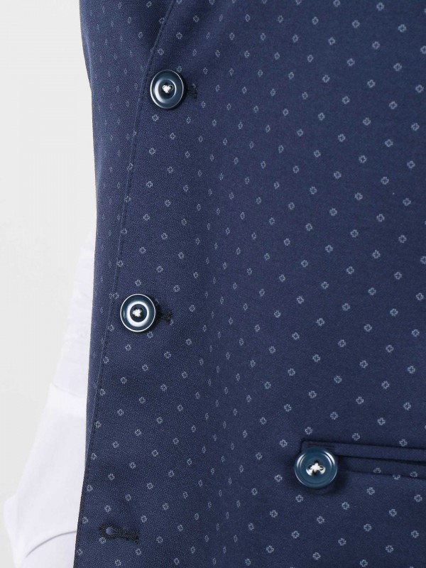 Colete com padrão tecido de malha Colete com padrão tecido de malha