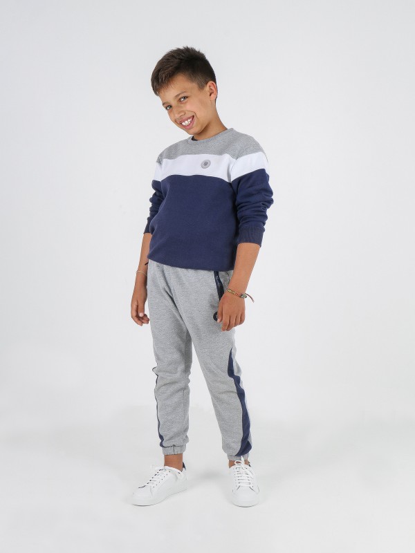 Tracksuit pants with side band detail