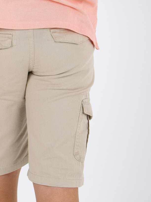 Cargo bermuda cotton shorts