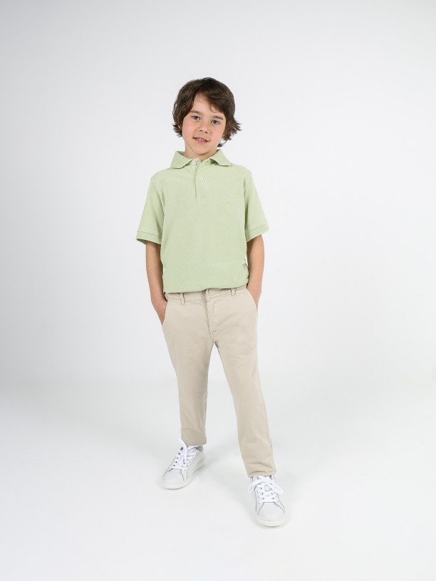 Pantalones chino algodn elstico