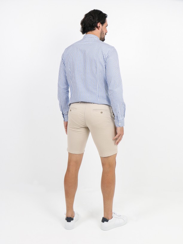 Cotton chino bermuda shorts