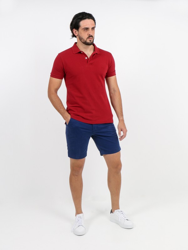 Bermudas chino elsticas de algodo
