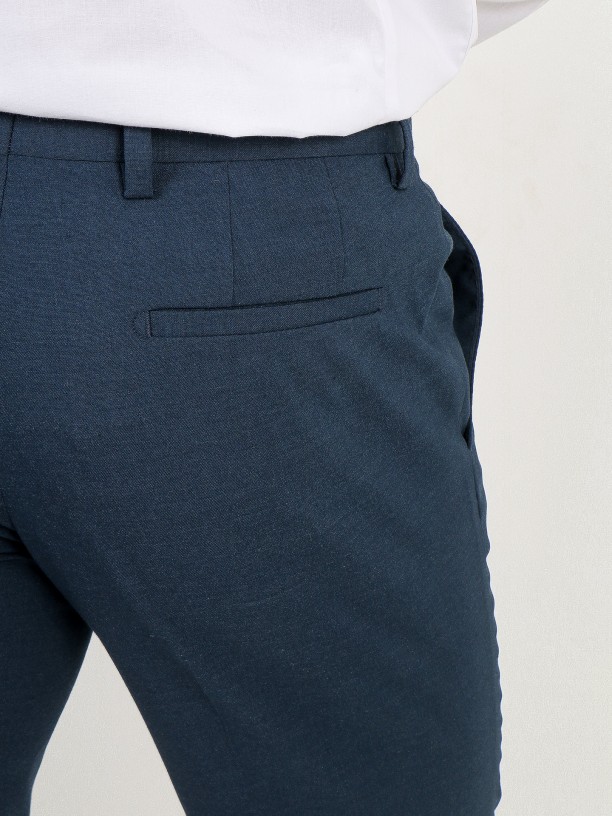 Fato liso slim fit vegan fabric Fato liso slim fit vegan fabric