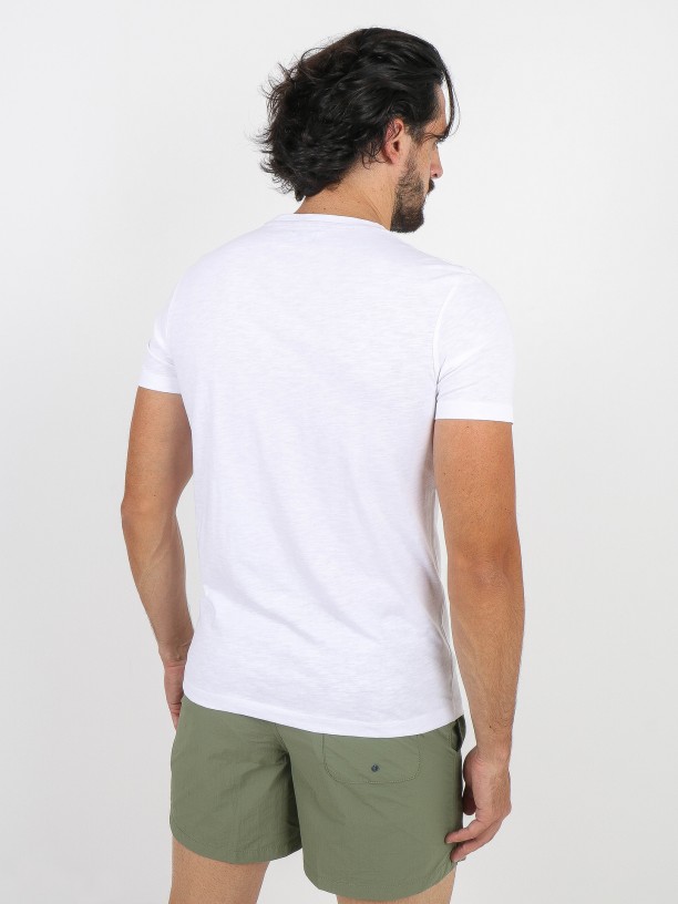 T-shirt de algodão com desenho