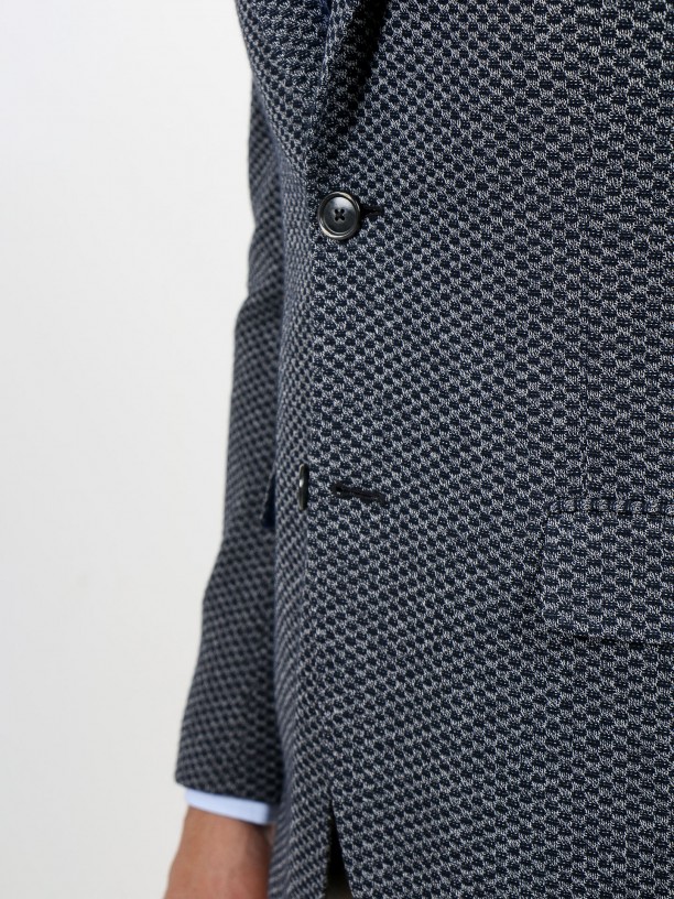 Structured cotton blazer