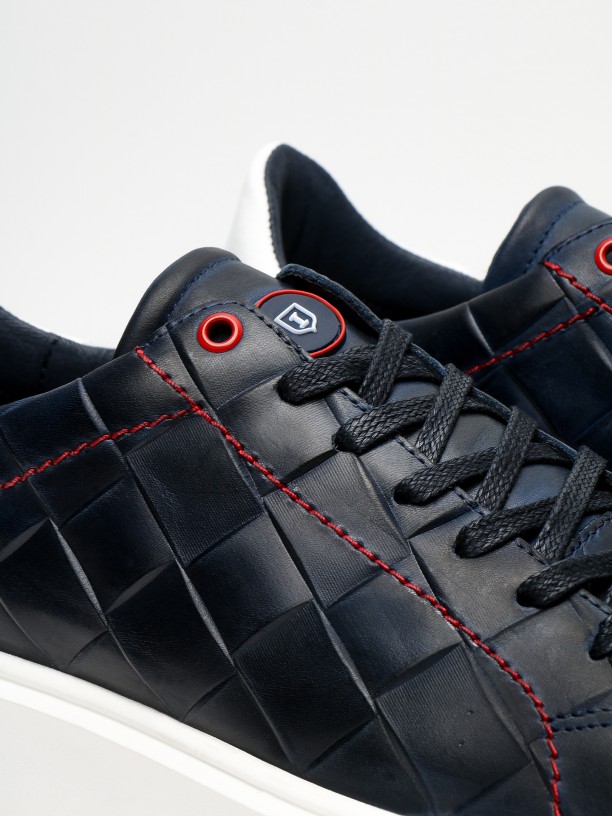 Leather sneakers with pattern Leather sneakers with pattern
