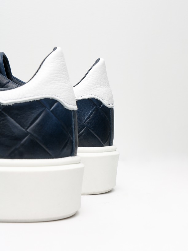 Leather sneakers with pattern Leather sneakers with pattern
