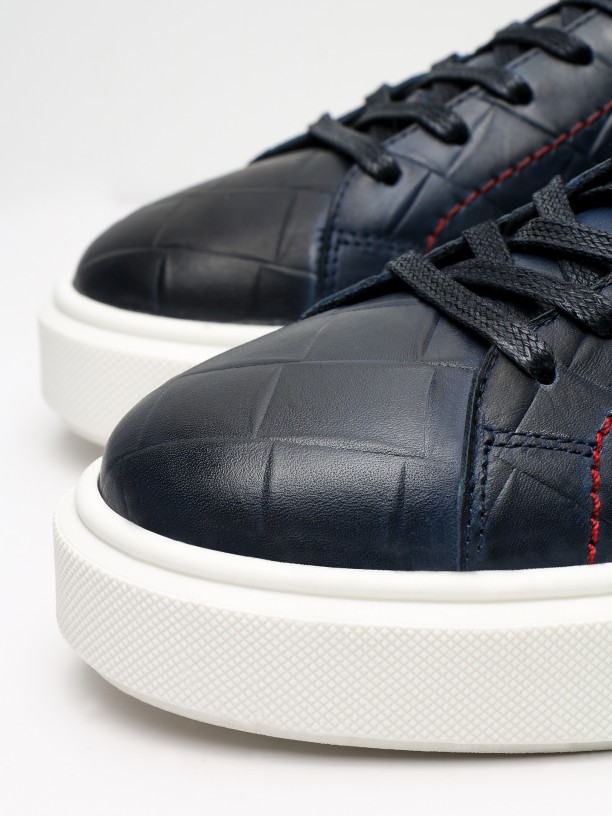 Leather sneakers with pattern Leather sneakers with pattern