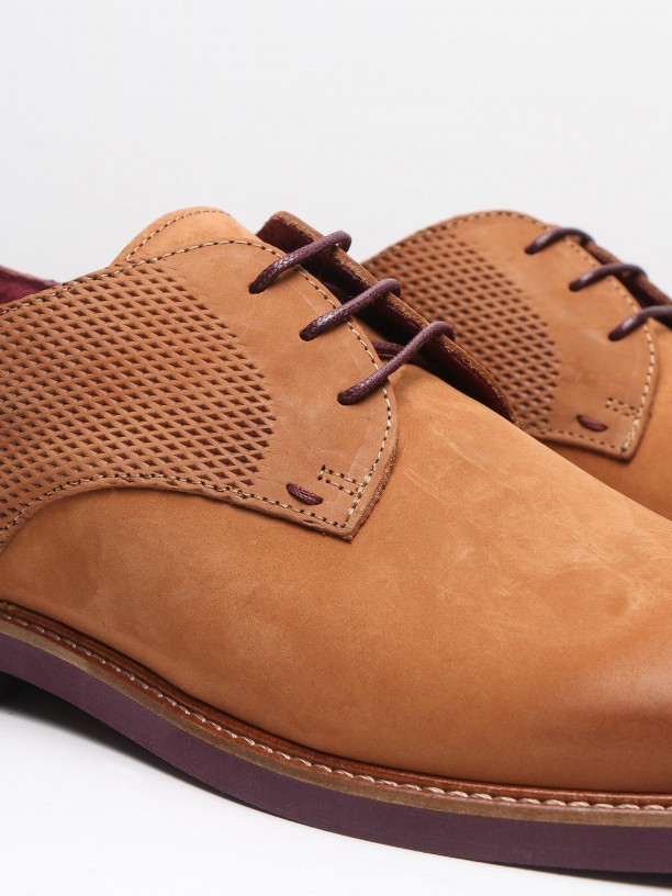 Zapato casual de piel serraje Zapato casual de piel serraje