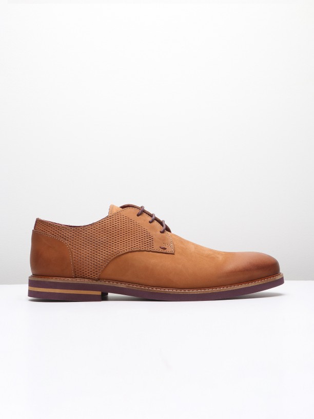 Zapato casual de piel serraje Zapato casual de piel serraje