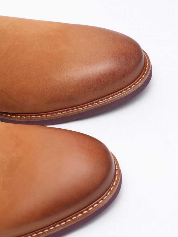 Zapato casual de piel serraje Zapato casual de piel serraje