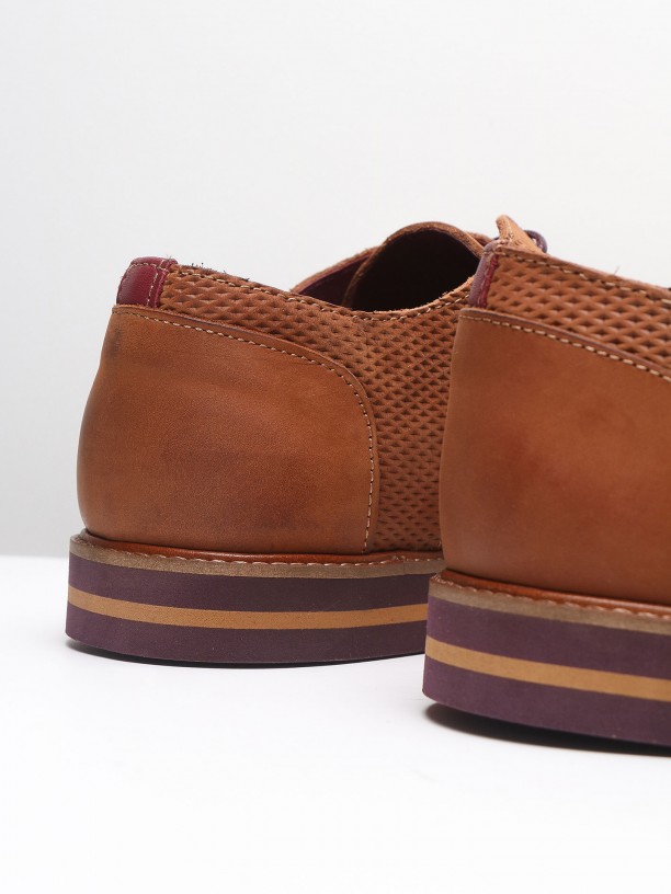 Zapato casual de piel serraje Zapato casual de piel serraje