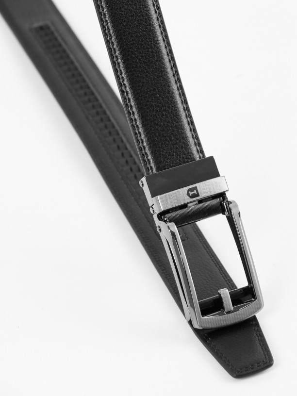 Cinturón elegante de piel comfort click