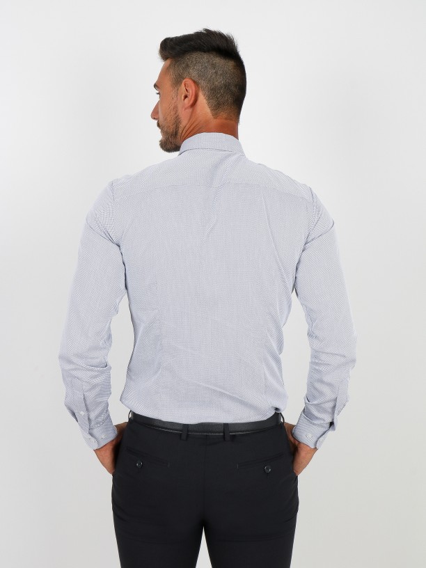 Camisa clįsica micro estructura slim fit Camisa clįsica micro estructura slim fit
