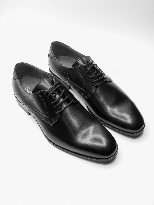 Elegant brushed leather shoes
