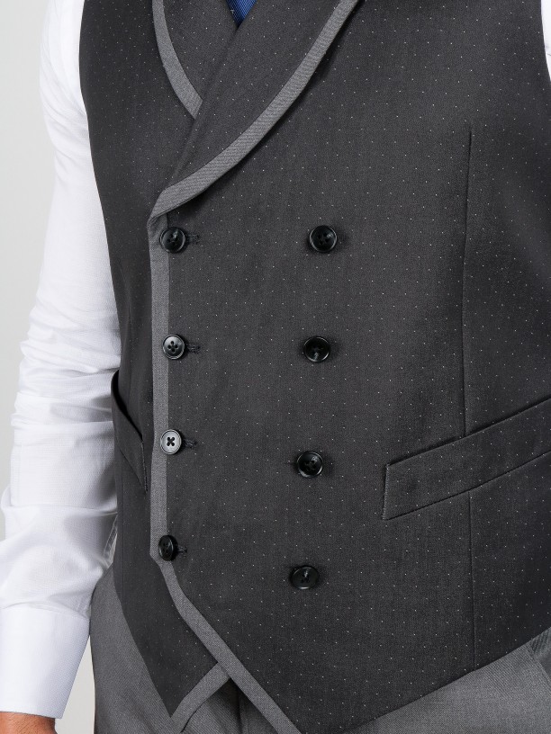 Fato elegante slim fit com colete Fato elegante slim fit com colete