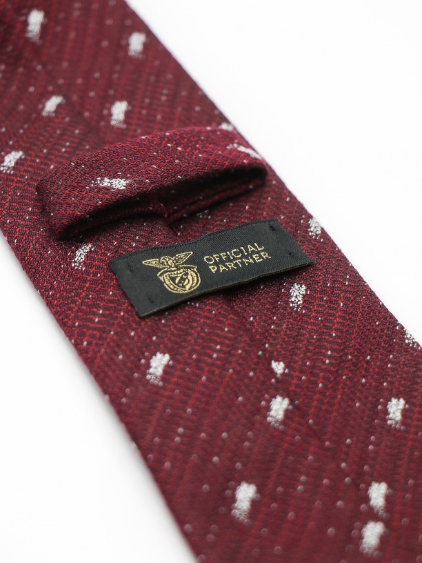 Corbata de punto con estampado