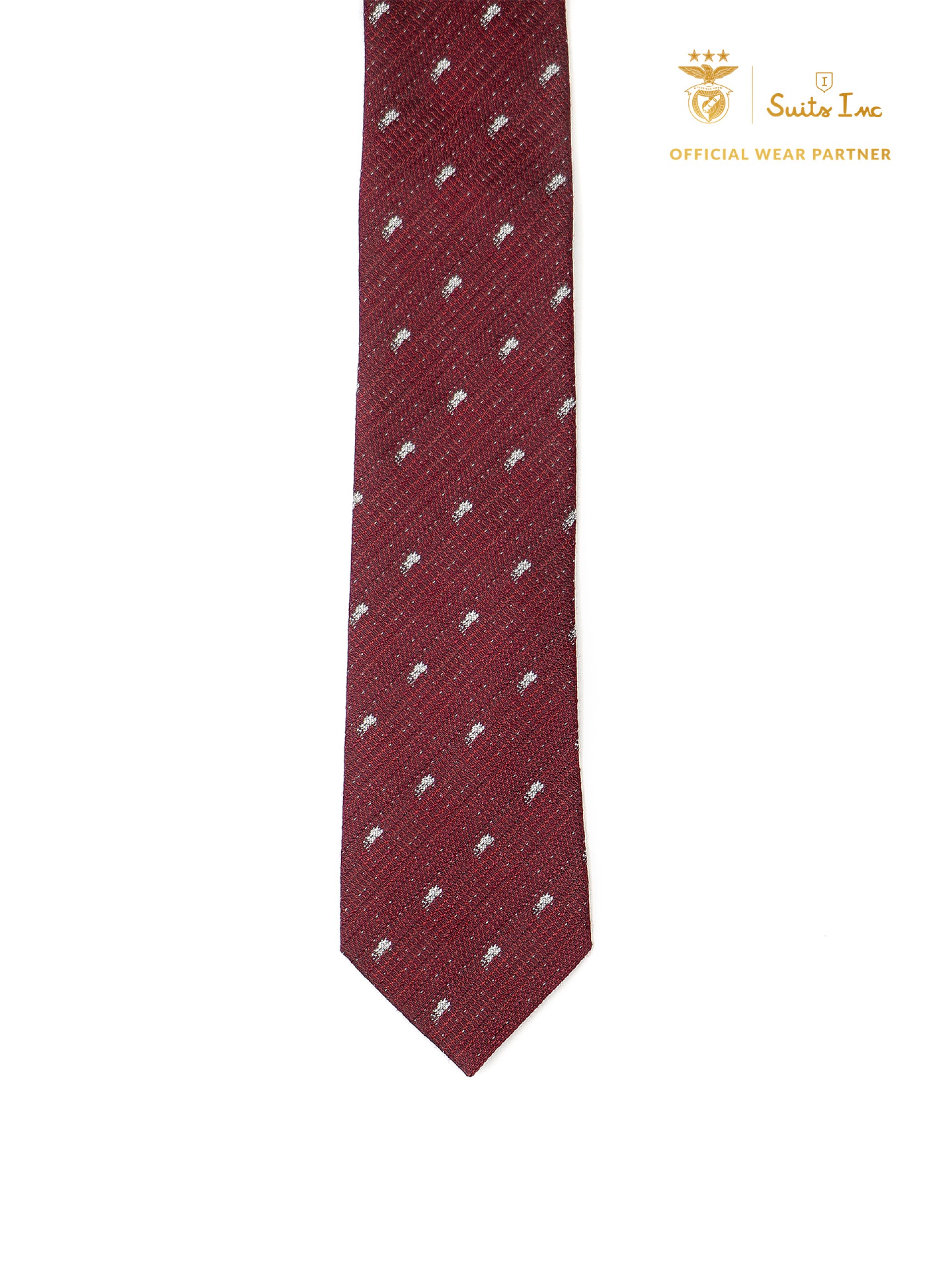 Gravata de malha com padrão