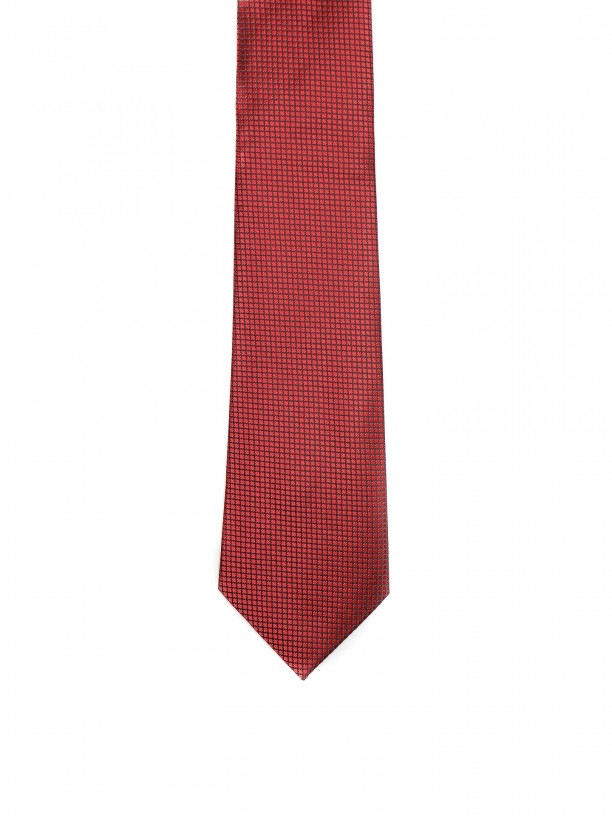 Classic tie with structured pattern