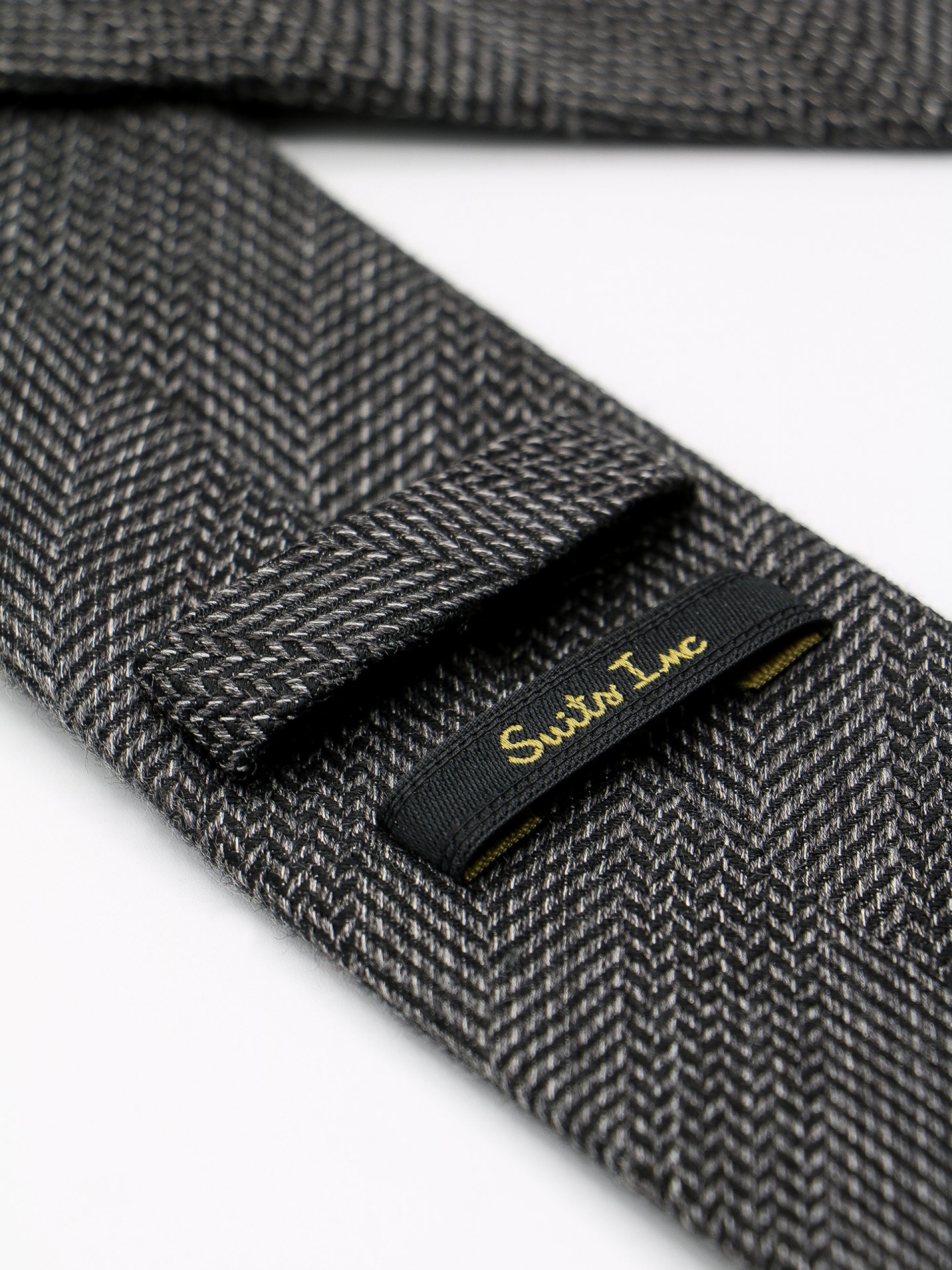 Gravata de malha com padrão