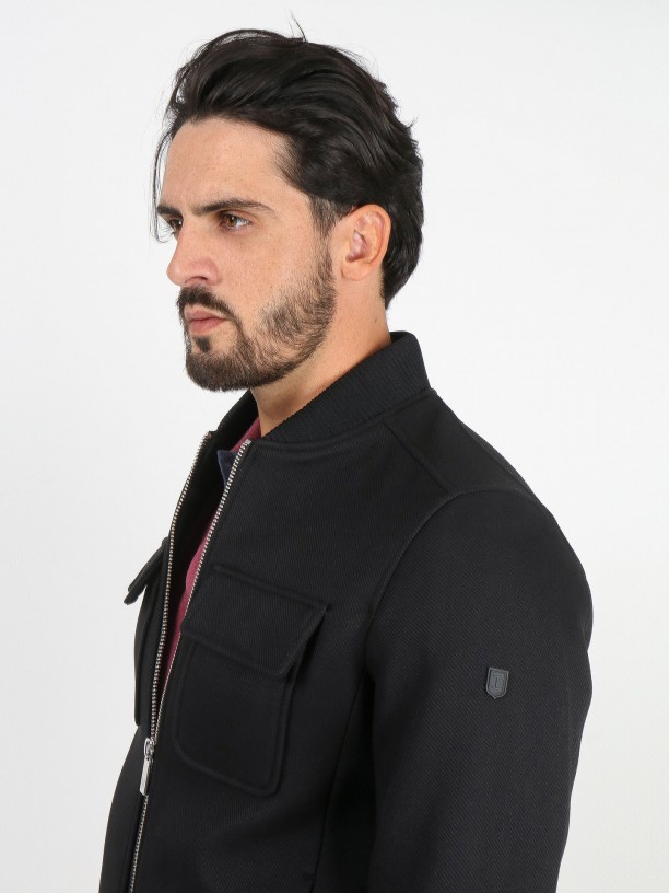 Bomber jacket with chest pockets Bomber jacket with chest pockets