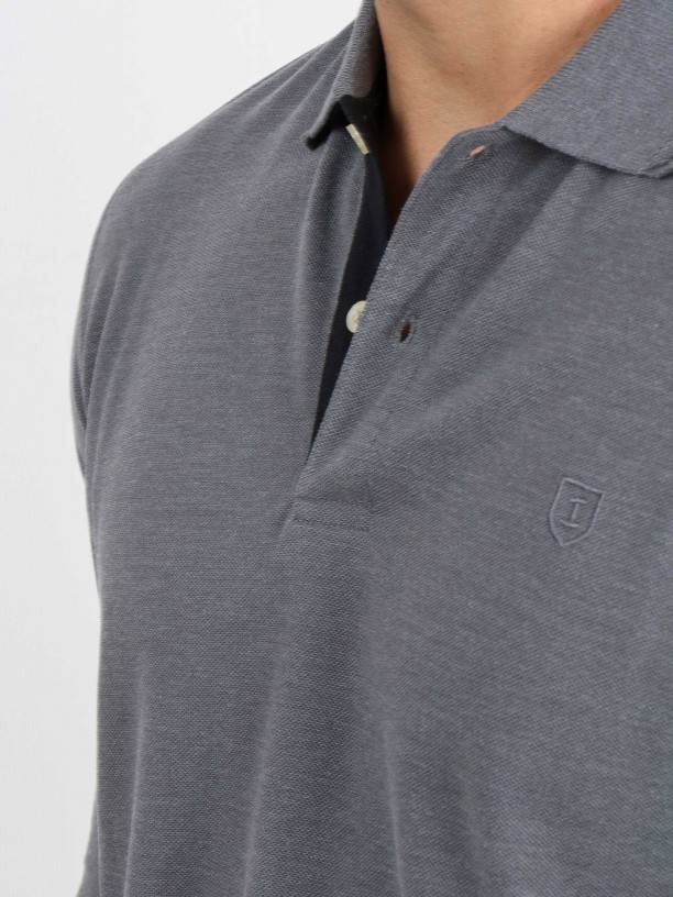 Polo de manga larga 100% algodón Polo de manga larga 100% algodón