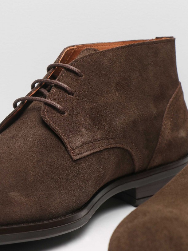 Botin de piel serraje Botin de piel serraje