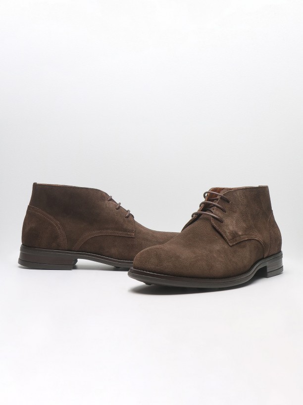 Botin de piel serraje Botin de piel serraje