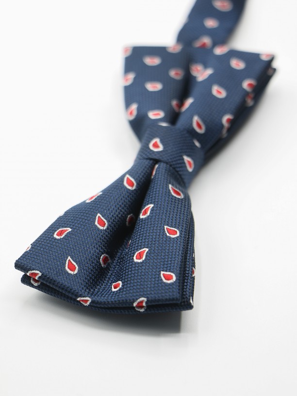 Drops pattern bow tie