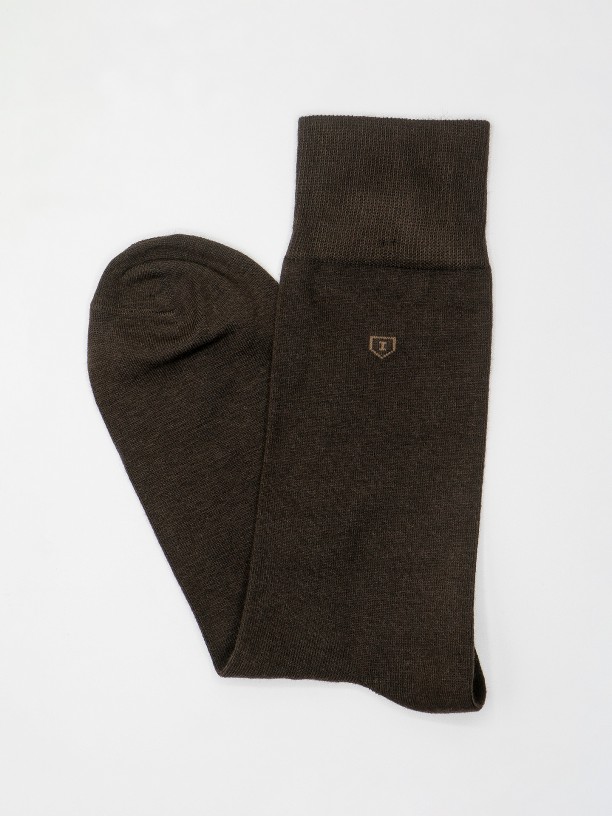 Long socks in modal and cotton