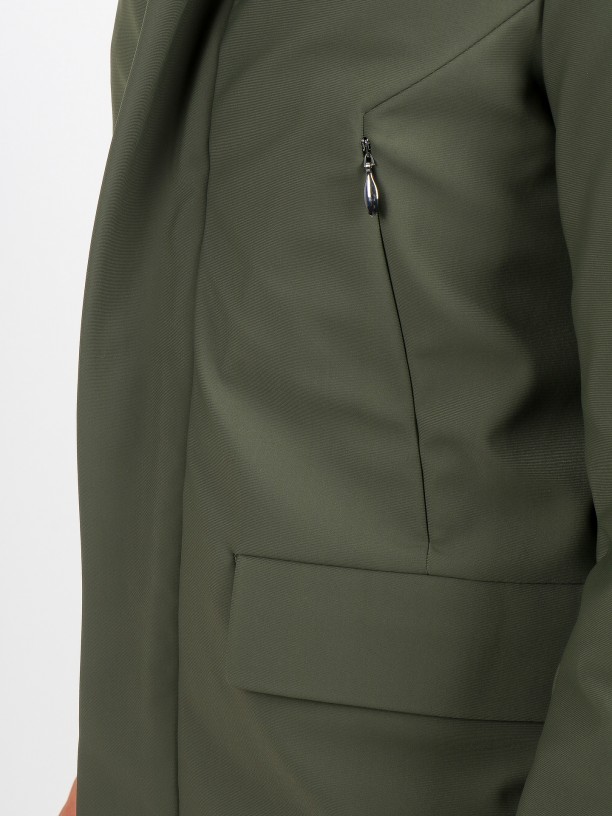Parka técnica comprida Parka técnica comprida