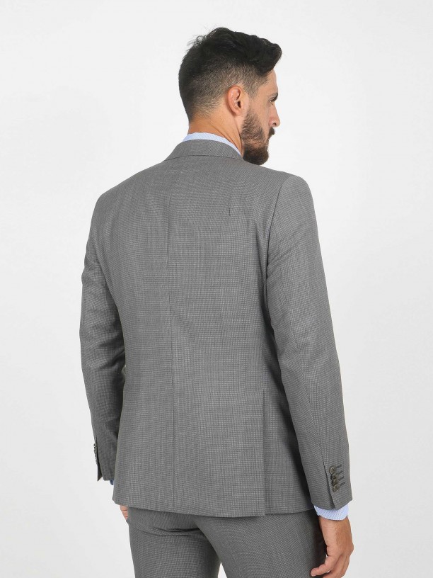 100% wool micro pattern regular fit suit 100% wool micro pattern regular fit suit