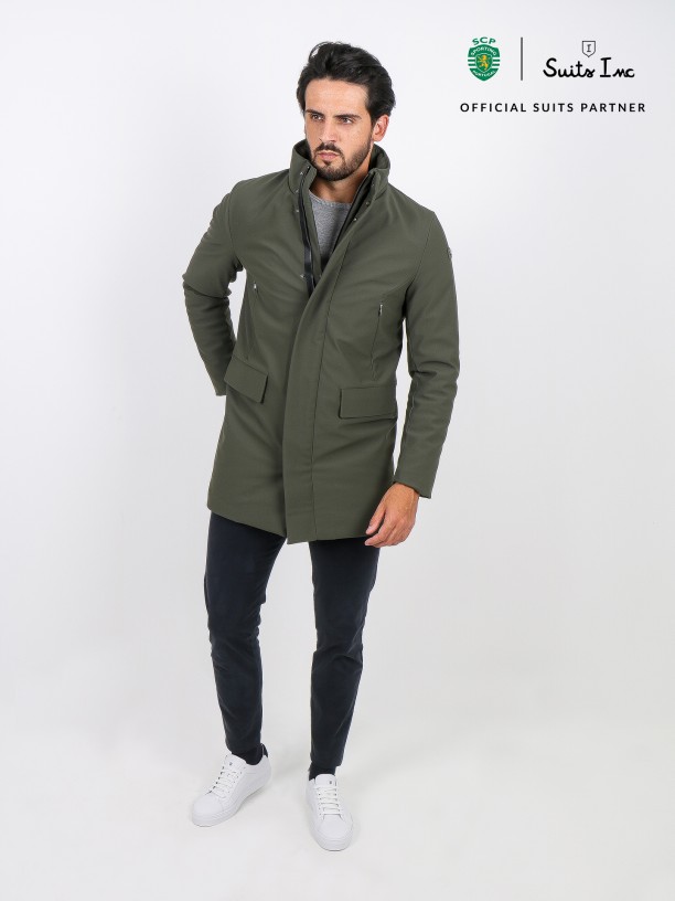 Parka técnica comprida Parka técnica comprida