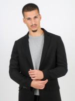 Sobretudo slim fit lapela cl�ssica
