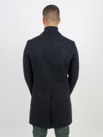 Sobretudo slim fit lapela clássica Sobretudo slim fit lapela clássica