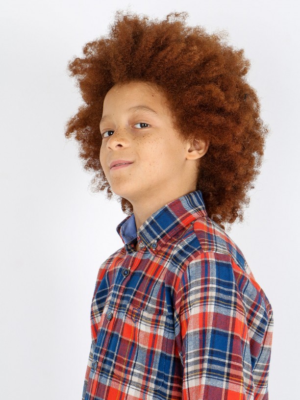 Camisa de flanela padro xadrez