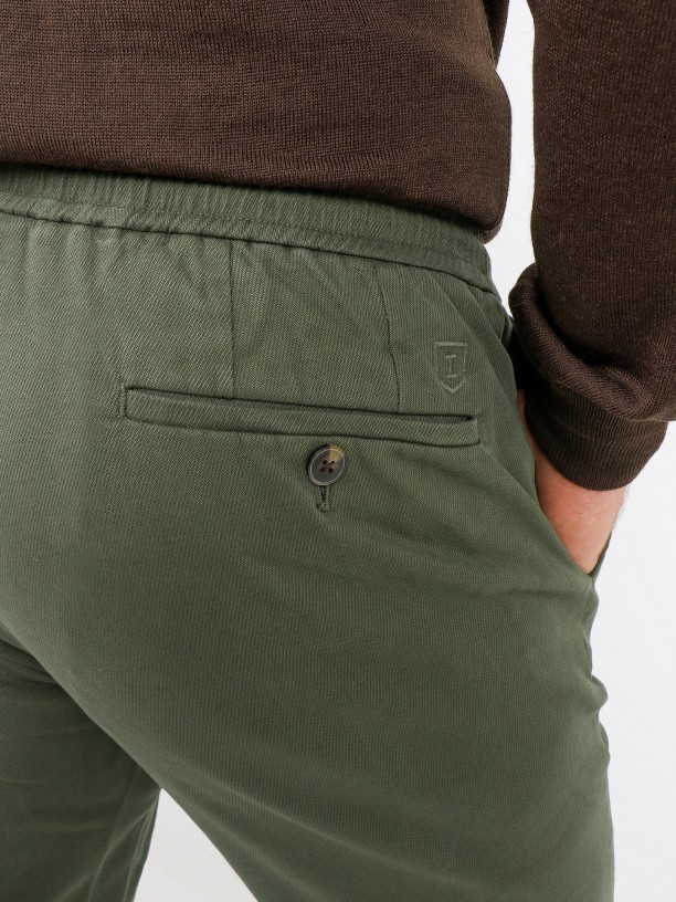 Pantalones jogger chino algodn