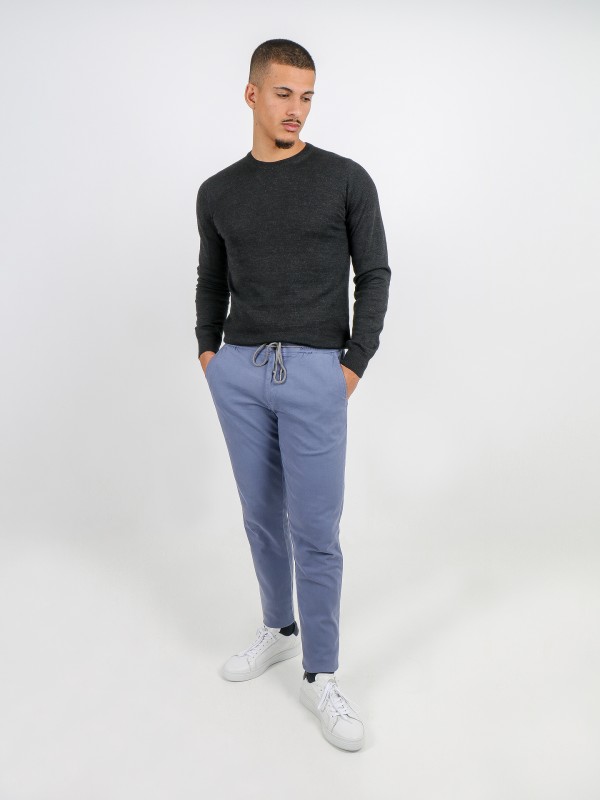 Cotton chino jogger trousers