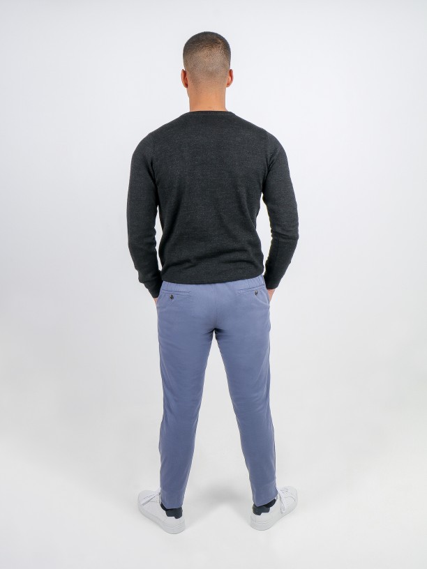 Pantalones jogger chino algodón