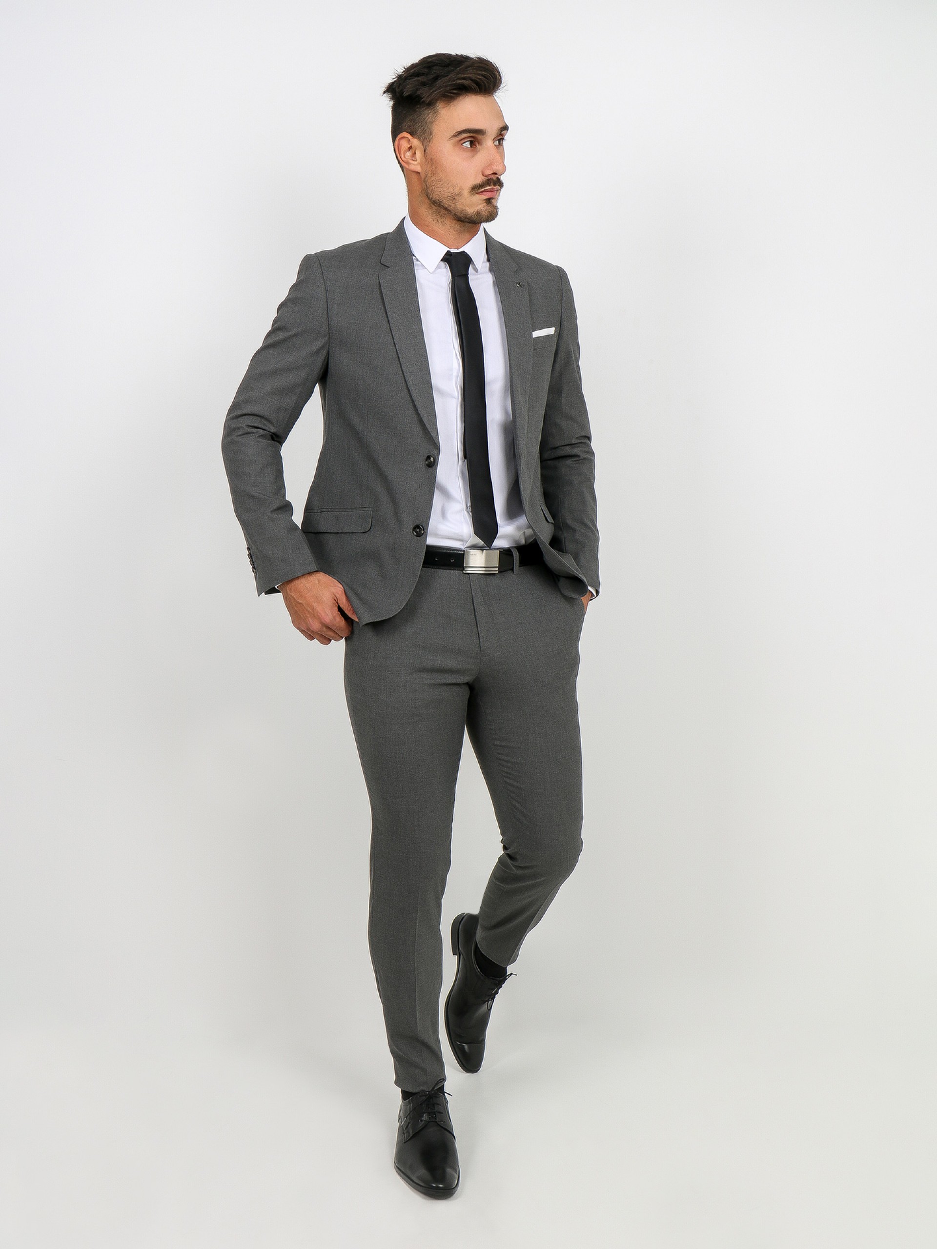 Blazer clássico slim fit recycled fabric