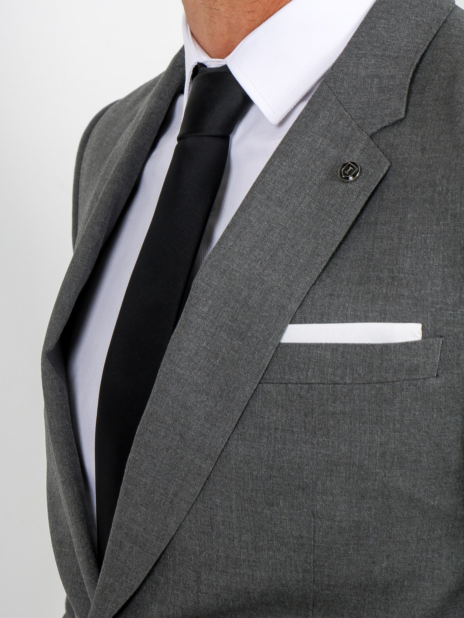 Blazer clássico slim fit recycled fabric