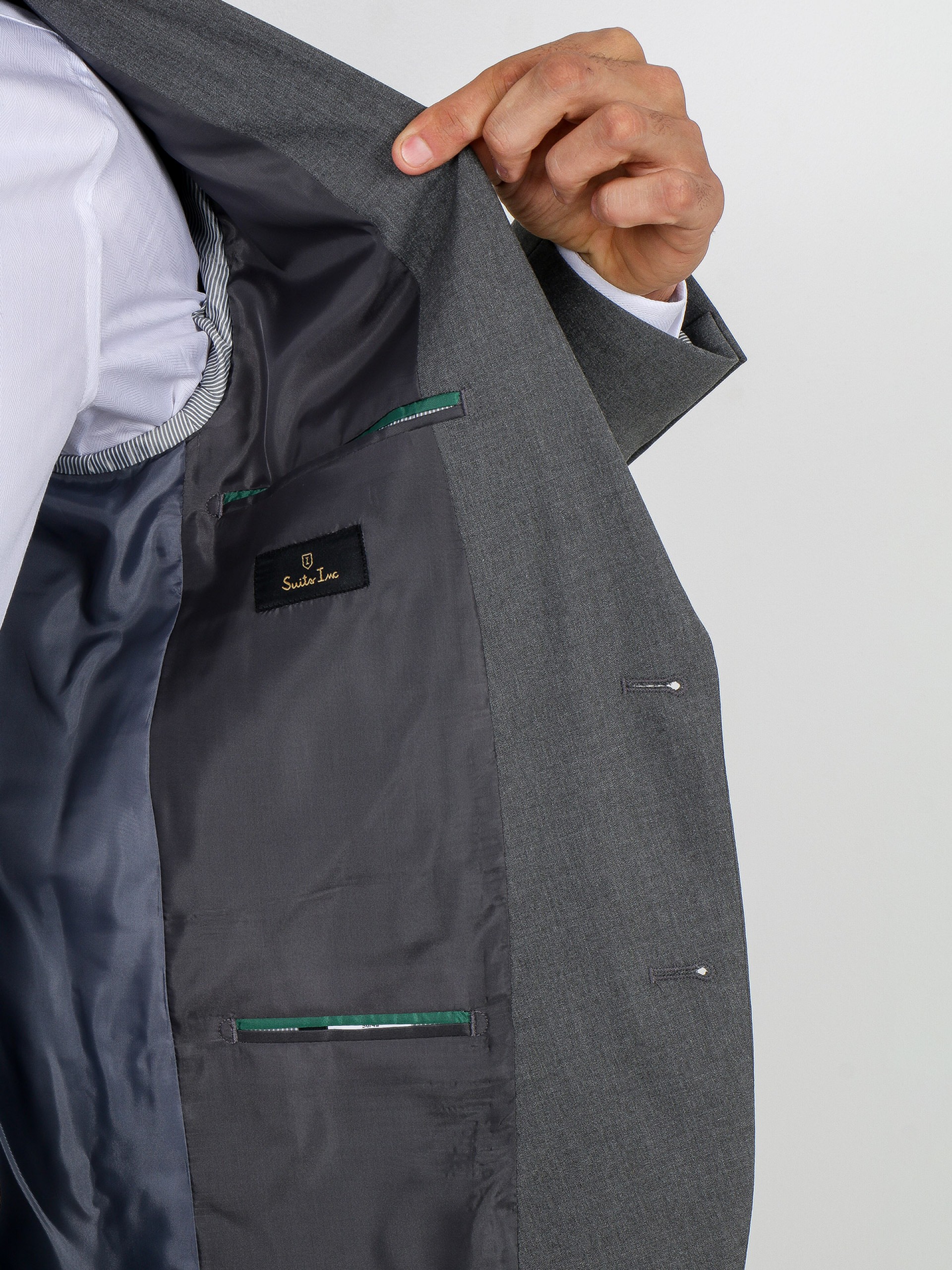 Blazer clássico slim fit recycled fabric