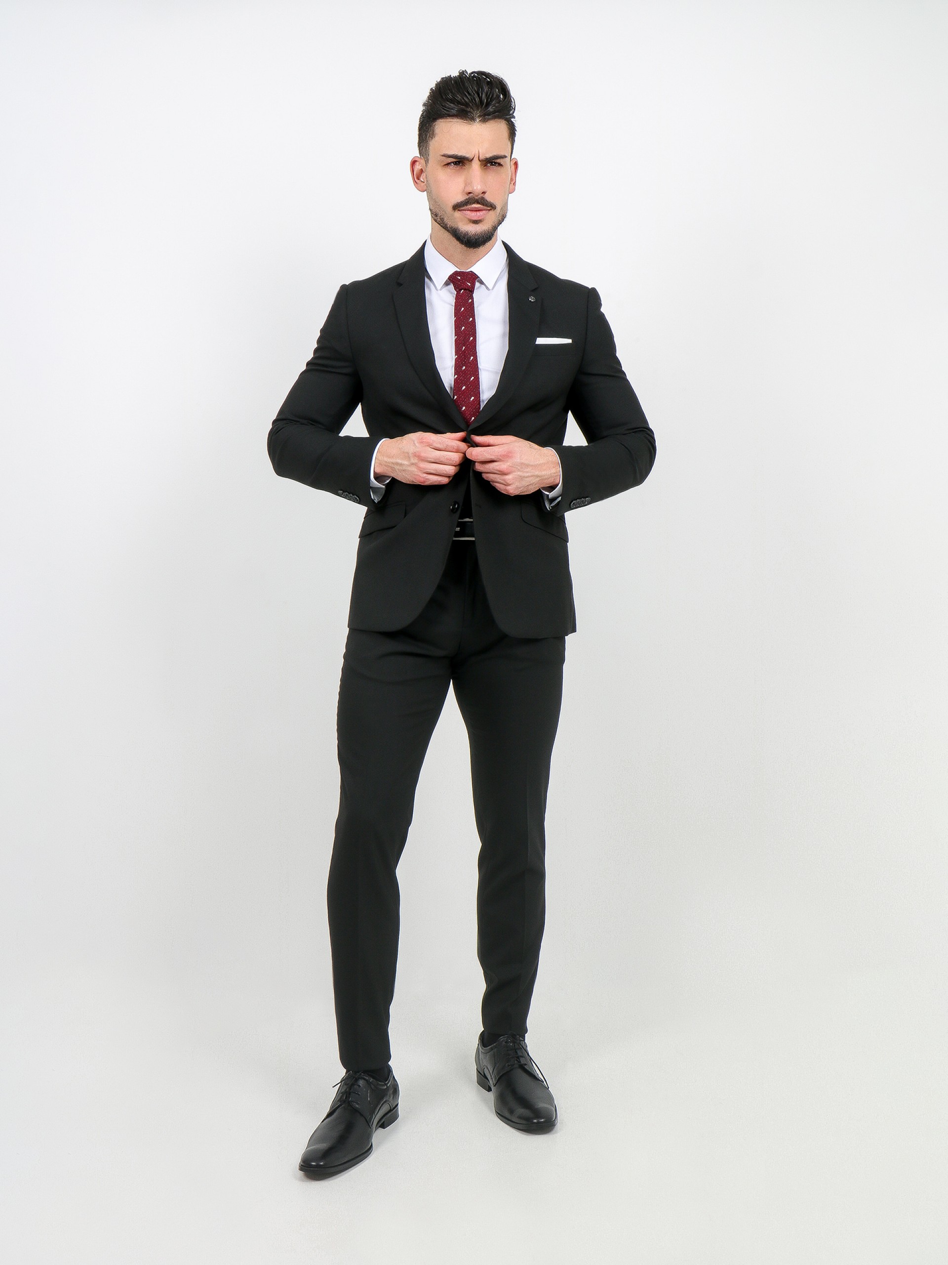 Blazer clássico slim fit recycled fabric