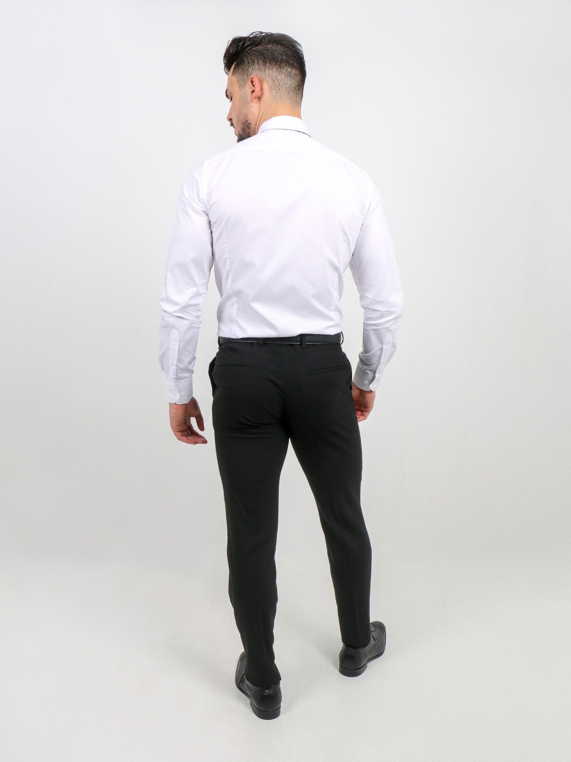 Calça clássica slim fit recycled fabric